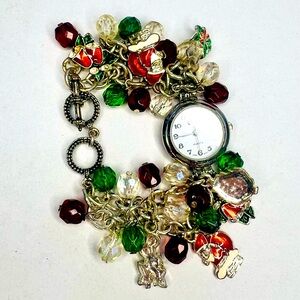 Vintage Orini Christmas Charms Bracelet Watch